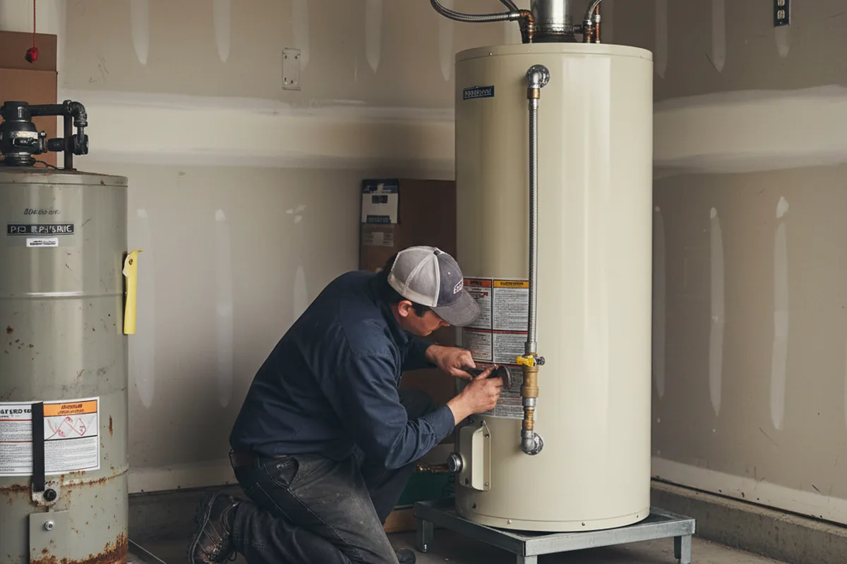 Water heater and shutoff valve replacement in Thornton